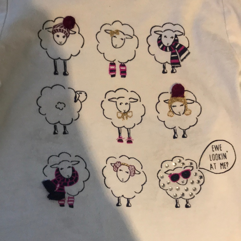 Gymboree white long sleeve shirt size 6
